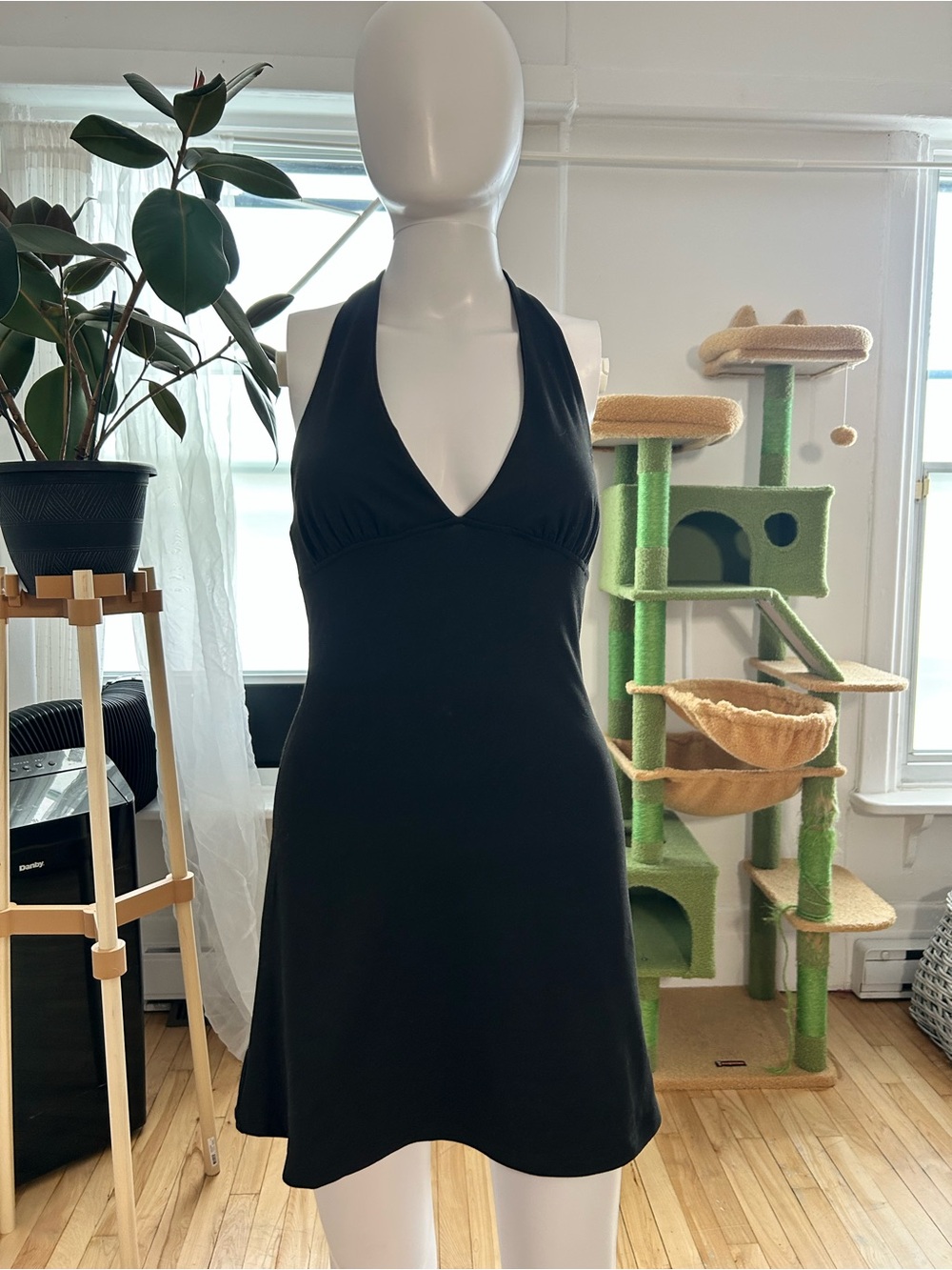 Black V-Neck Dress